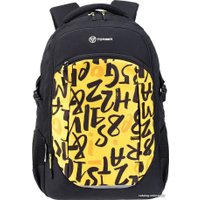 Школьный рюкзак Torber Class X Буквы T9355-22-BLK-YEL