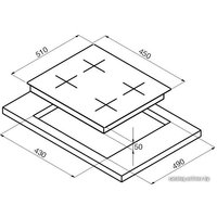 Варочная панель Korting HK 42031 BW