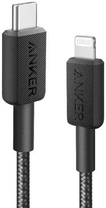 Кабель Anker PowerLine 322 A81B5 USB Type-C - Lightning 60W (0.9 м, черный)