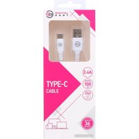 Кабель Digital Part TC-307 USB Type-A - USB Type-C (1 м, белый)
