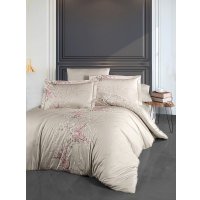 Постельное белье DO&CO Delux Wisteria 1.5сп 12277 (1.5-спальный, бежевый)