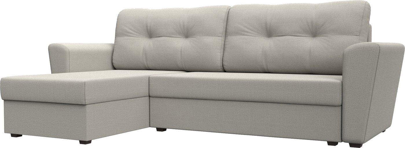 

Угловой диван Лига диванов Амстердам Лайт левый 121167L (рогожка амур бежевый)