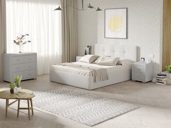 Ormatek Uno 160x200 (рогожка, тетра молочный)