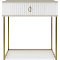 Туалетный столик без зеркала Shtabe Royal 5115 эко (макиато/золото/р.золото)
