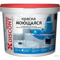 Краска Ореол Дисконт интерьерная моющаяся 6.5 кг (белый матовый)