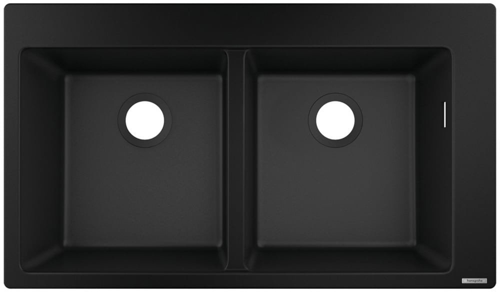 Кухонная мойка Hansgrohe S51 S510-F770 Built-in sink 370/370 43316170 (черный графит)