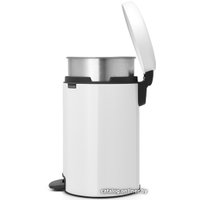 Мусорное ведро Brabantia Pedal Bin NewIcon с корзиной 12 л (белый)