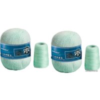 Набор пряжи для вязания ХоббиБум Пух норки 848 50 г 340 м (мятный)