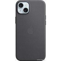 Чехол для телефона Apple MagSafe FineWoven Case для iPhone 15 Plus (черный)