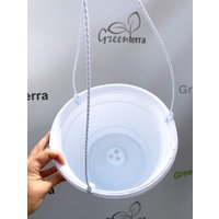 Вазон GreenTerra С подвесом 25/15 см 5 л (5 шт, белый)