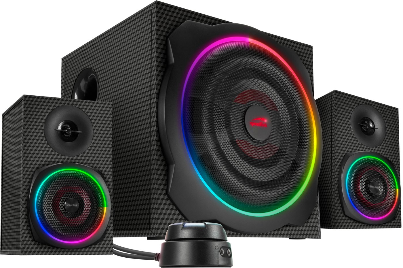 Акустика SPEEDLINK Gravity Carbon RGB 2.1