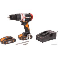 Ударная дрель-шуруповерт Worx WX354 (с 2-мя АКБ, кейс)