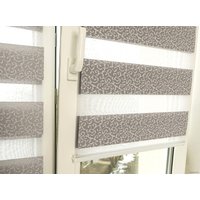 Шторы день-ночь Delfa СРШ 01МКД DN-4303 81x160 (латте, рисунок натур)