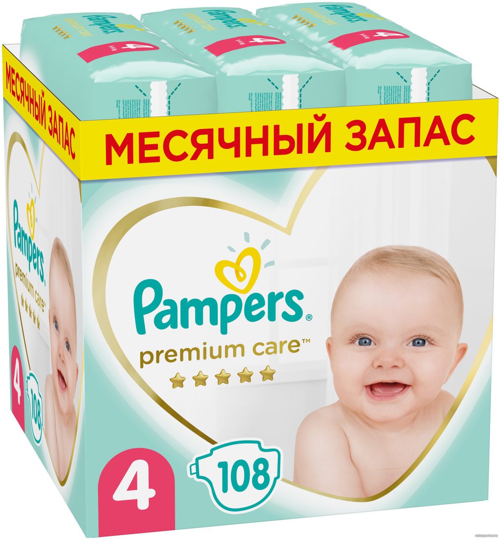 Подгузники Pampers Premium Care 4 Maxi (108 шт)