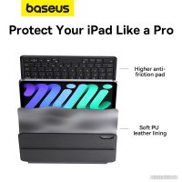 Чехол для планшета Baseus Brilliance Series Magnetic Keyboard для Apple iPad Mini 6 (черный)