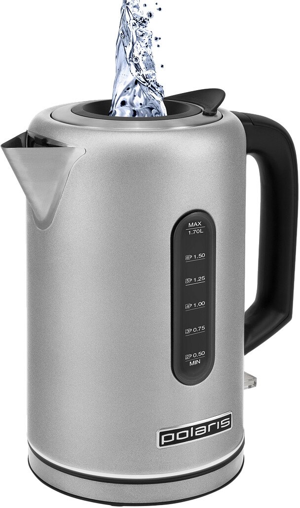 Электрический чайник Polaris PWK 1729CA Water Way Pro (стальной матовый)
