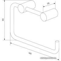 Держатель для туалетной бумаги IDDIS Petite PETWT00i43