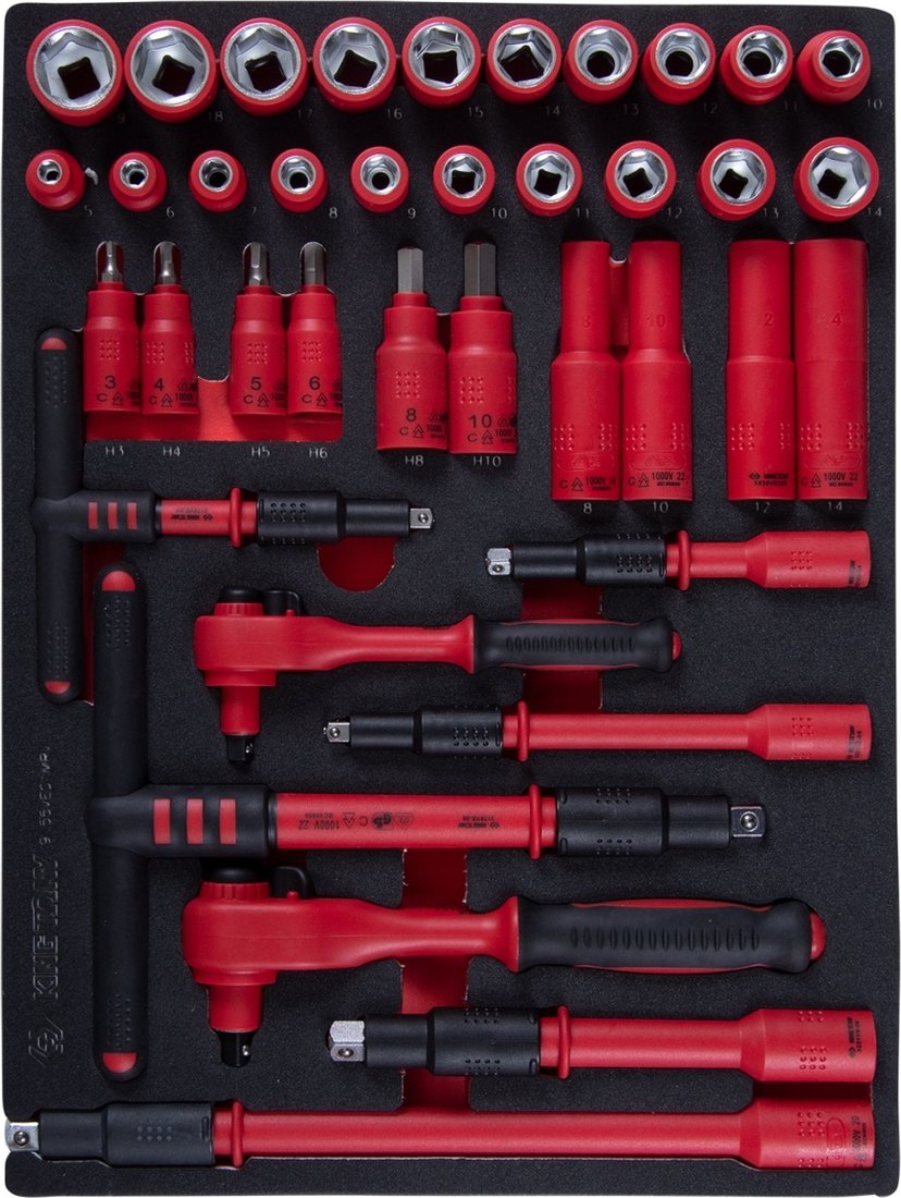 

Набор головок слесарных King Tony 9-55VE01MRV