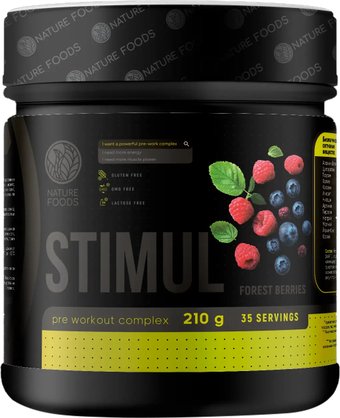 Предтренировочный комплекс Nature Foods Stimul complex (Forest Berries)