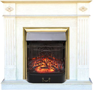 

Каминокомплект Smolcom Brighton STD-ASP с Royal Flame Majestic FX M Brass (бел, золото)