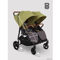 Коляска прогулочная «книга» Rant Twinny RA151 (olive)