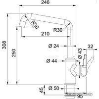 Смеситель Franke Urban 115.0627.524 (черный матовый)