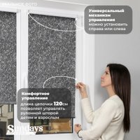 Рулонные шторы Sundays Home LM 97-24 220х185 (темно-серый)