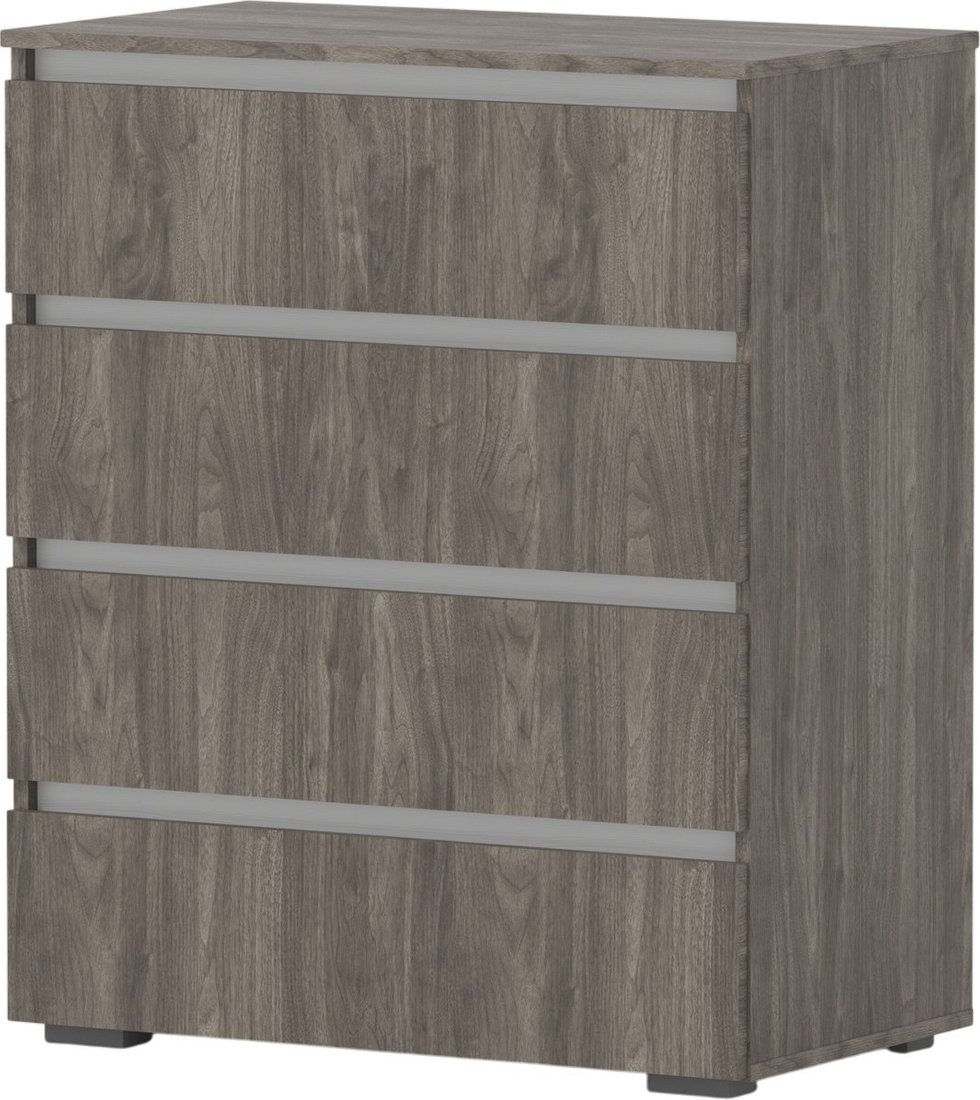 

Комод Кортекс-мебель Бари 80 4ш (орех элия/орех элия/белый)