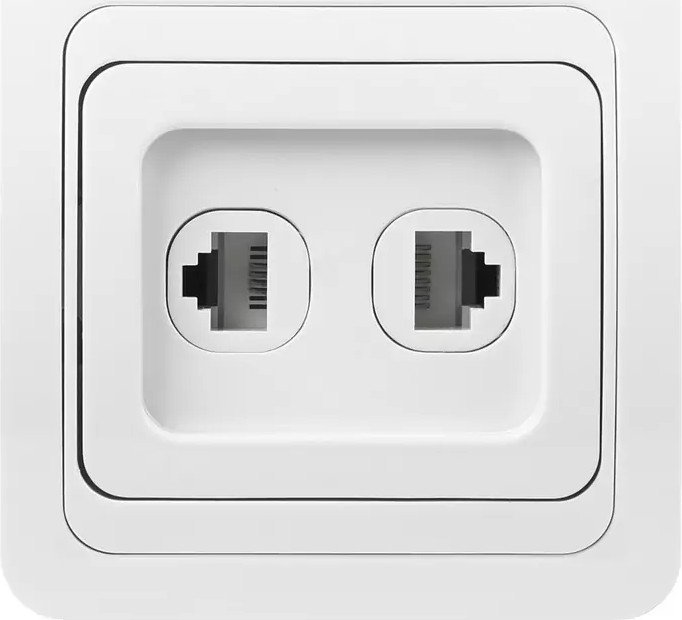 Розетка компьютерная SmartBuy SBE-02w-S1-RJPH