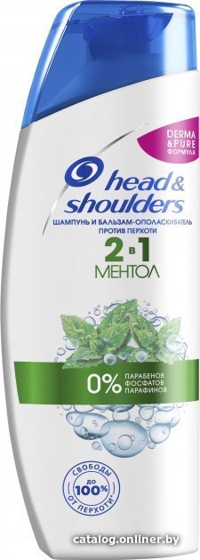 Шампунь Head & Shoulders против перхоти Ментол 2 в 1 200 мл