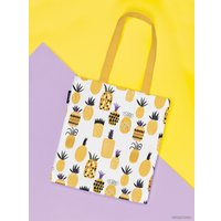 Сумка шоппер JoyArty Ароматный ананас ткань под лен bsh_55144