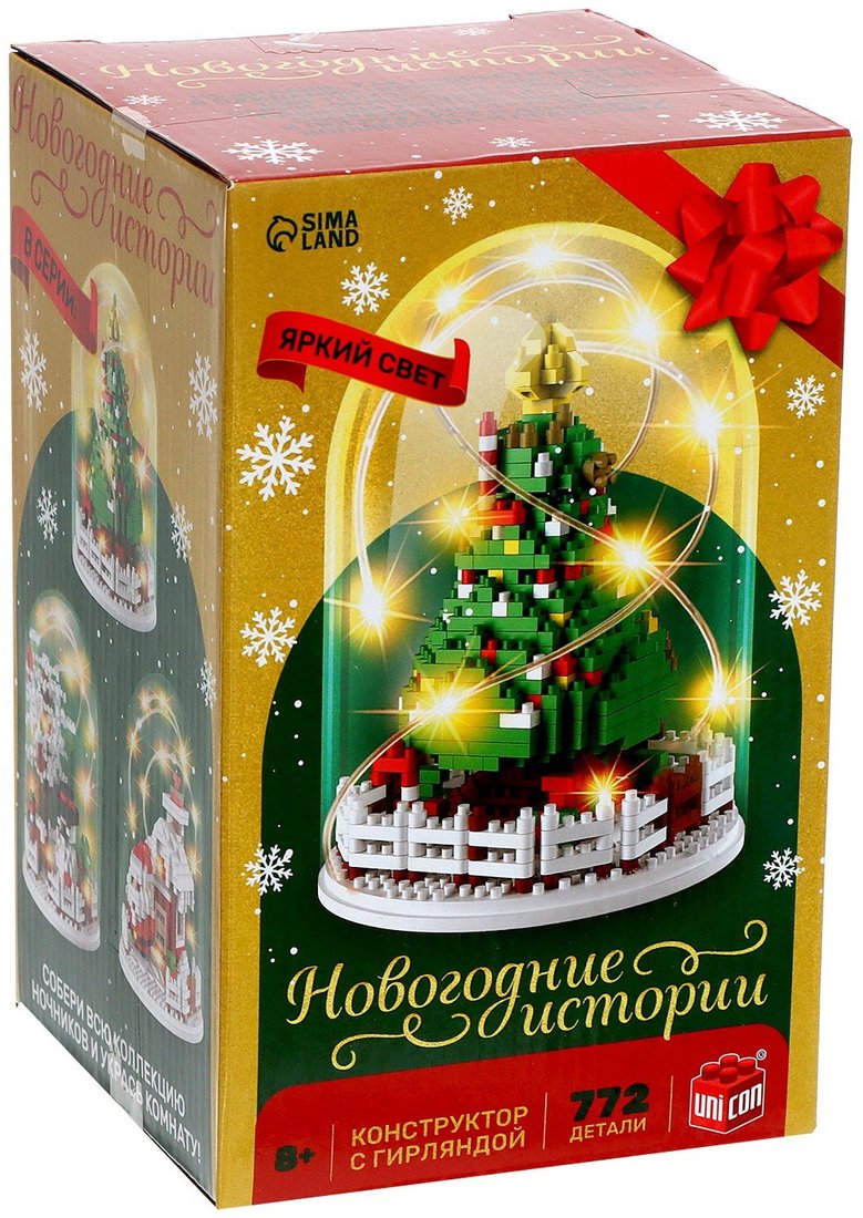 

Конструктор Unicon Новогодние истории MG1295 9715178 (772 эл)