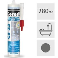 Герметик Ceresit CS 25 (280 мл, антрацит)