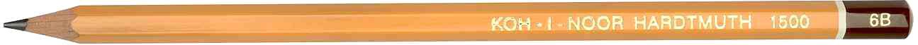 Простой карандаш Koh-i-Noor Hardtmuth 1500/6В
