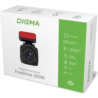 Видеорегистратор для авто Digma FreeDrive 203W FD203W (черный)