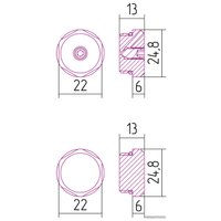 Спускной клапан/заглушка Сунержа d 25 мм G 1/2" НР (2 шт) 051-1201-0000 в Бресте