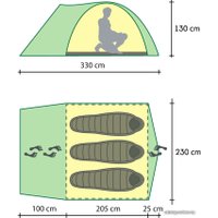 Треккинговая палатка GOLDEN SHARK Rest 3