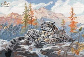 Набор для вышивания Овен Снежные барсы 1342В