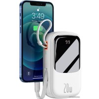 Внешний аккумулятор Baseus Qpow Digital Display 20000mAh (белый)