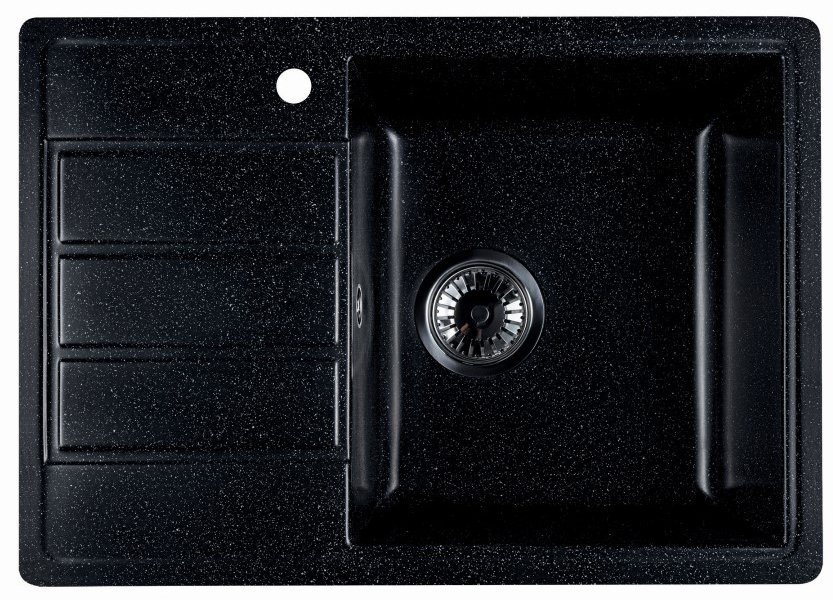 

Кухонная мойка Marblan Recta R (черный, с сифоном)