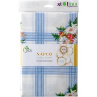 Скатерть Stolima Napco Ромашки Кол.1М Синий 4017 (160x130)