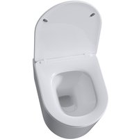 Унитаз подвесной Roxen Simple compact в комплекте с инсталляцией StounFix Dual Fresh 6 в 1 968486 (кнопка: сатин)