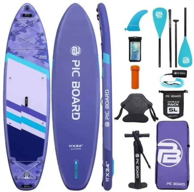 Сапборд Pic Board Camouflage Purple