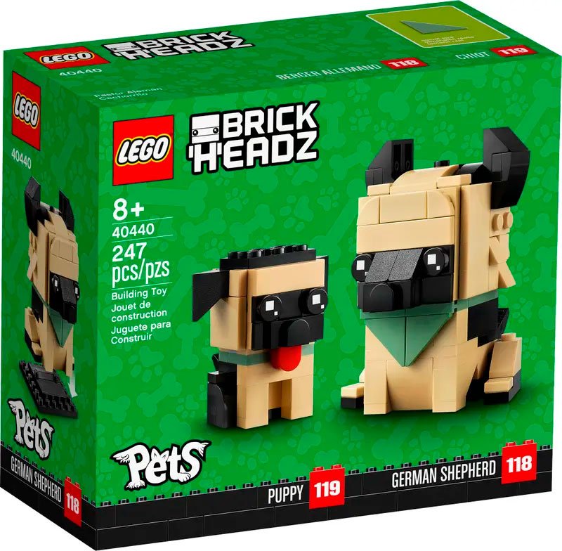

Конструктор LEGO Brick Headz 40440 Немецкая овчарка