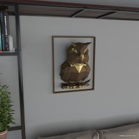 PaperCraft PAPERRAZ Сова Пухля (бронзовый)