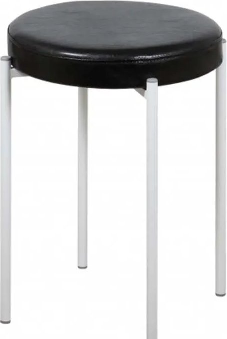 

Табурет СоюзРегионПоставка Дора каркас белый, экокожа (Аттика 9 черный) СРП-006