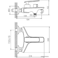 Смеситель Haiba HB60548-7 (черный)