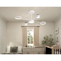 Люстра средней высоты Ambrella light FL51631/4+1 WH