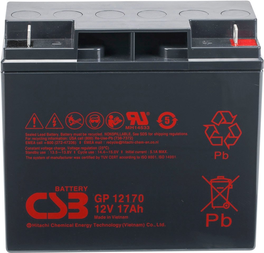 

Аккумулятор для ИБП CSB Battery GP12170 (12В/17 А·ч)