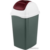 Мусорное ведро Bama Cont.Europa Lt.33 Oliva (33 л, оливковый/бордовый) в Могилеве
